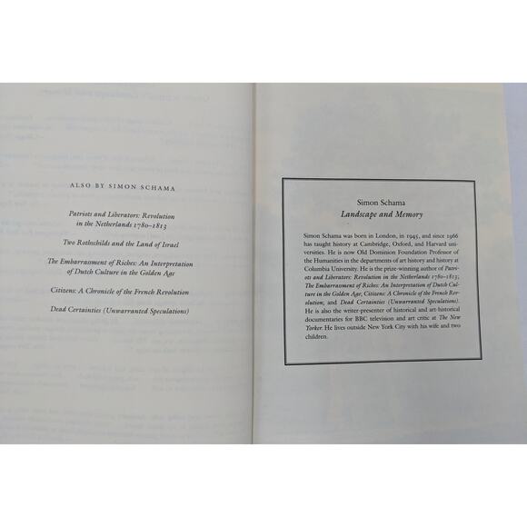 Landscape And Memory By Simon Schama A Time Magazine Best Books of the Year 1995 - Picture 9 of 13